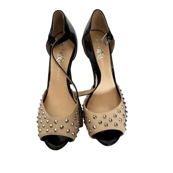 Rock & Republic Womens Peep Toe Ankle Buckle‎ Strap Platform High Heels Size 9 M - Picture 1 of 7